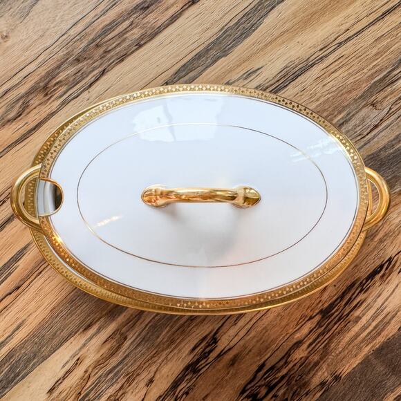 Vintage Noritake Washington Pattern-Covered Sauce Bowl w? Attached Platter-8.75” - Picture 4 of 9